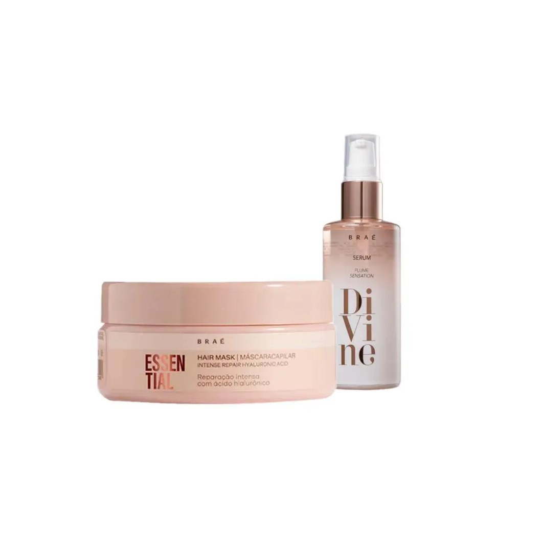 Kit Braé Essential Máscara e Divine Óleo (2 Produtos)
