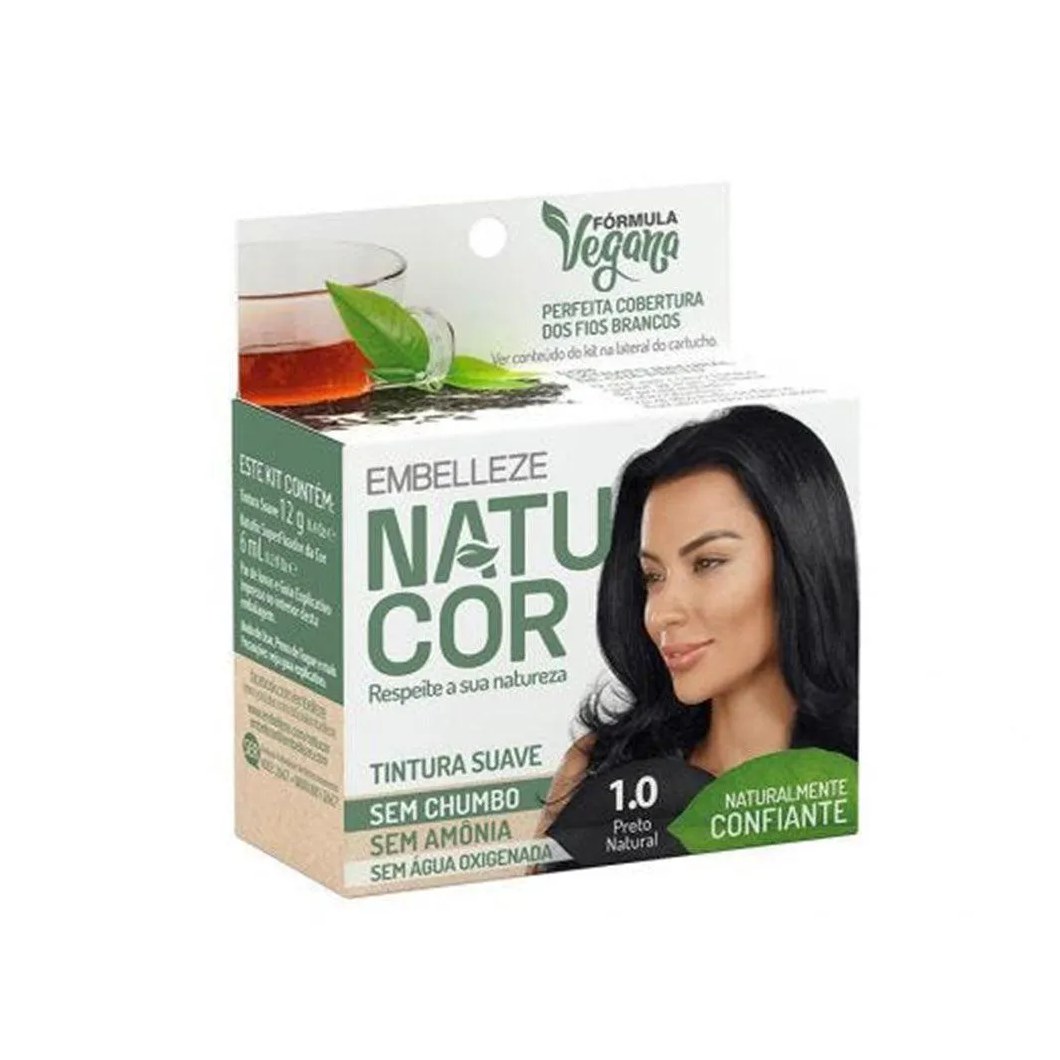 Tonalizante Natucor 1.0 Cha Preto