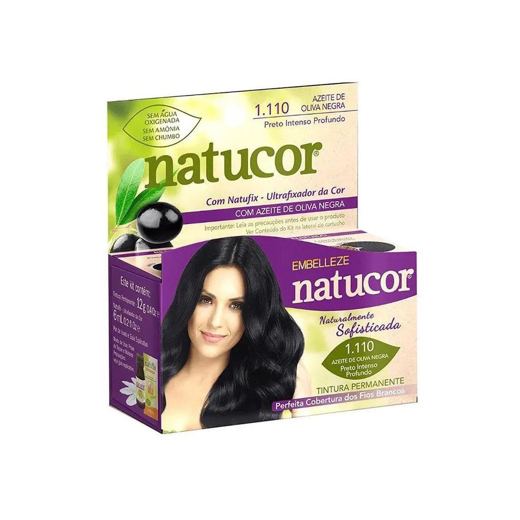 Tonalizante Natucor 1.110 Azeite de Oliva Negra