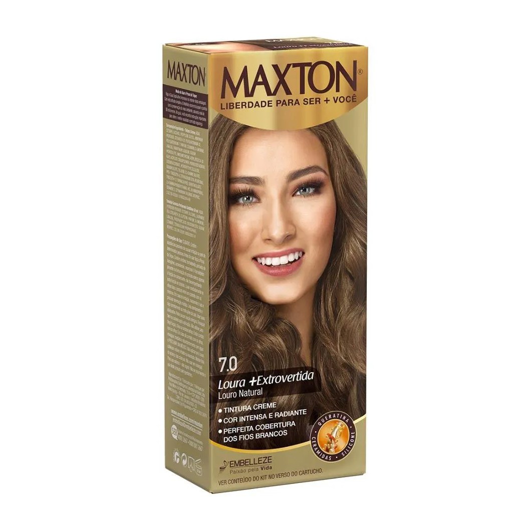 Tinta Maxton 7.0 Louro Natural 60g+ox