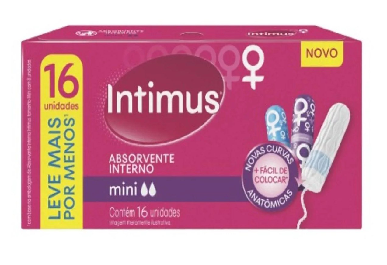 Absorvente Interno Mini Intimus 16 Unidades