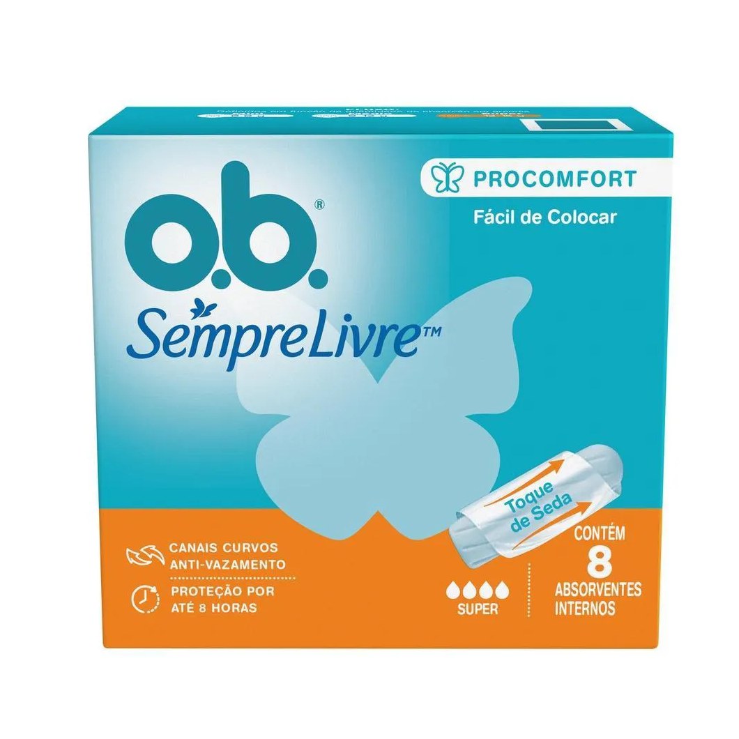 Absorvente Interno O.B. Procomfort Super 8 Unidades
