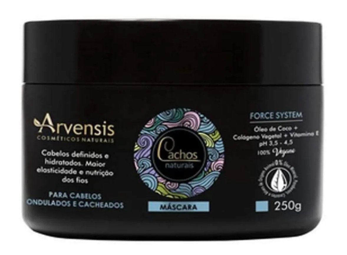 Máscara Cachos Naturais Cacheados e Ondulados 250G - Arvensis