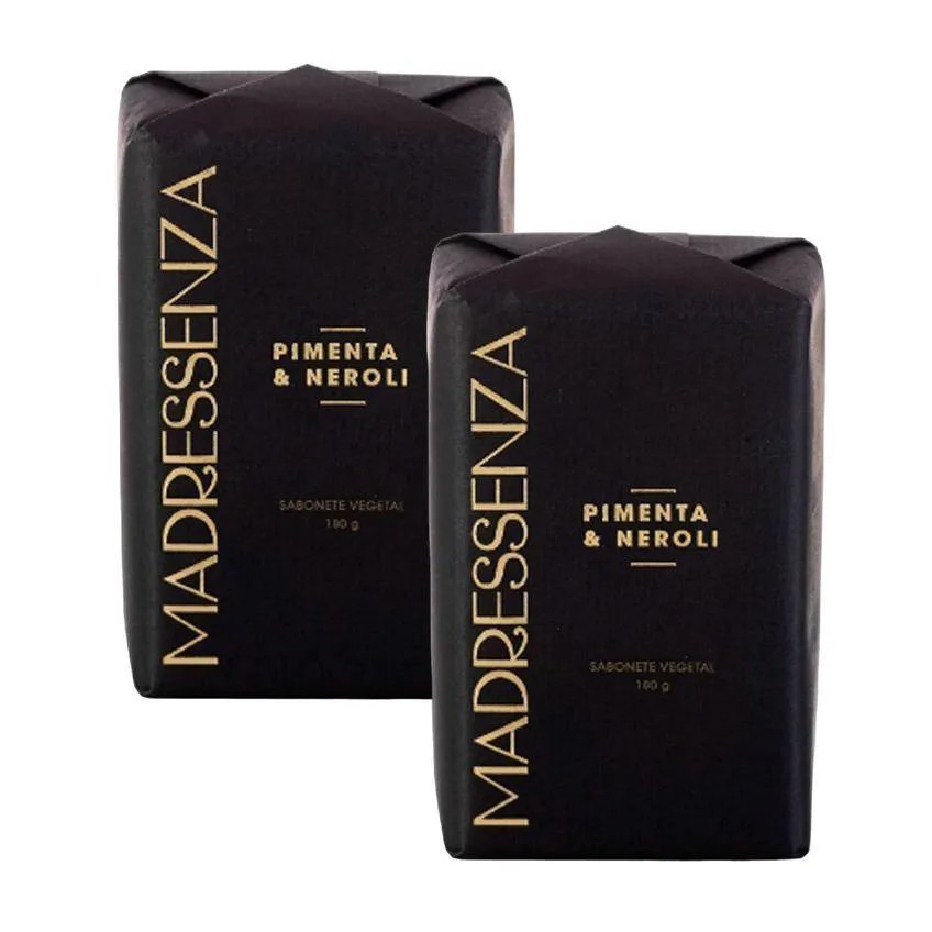 Kit 2 Sabonetes em Barra Pimenta & Neroli Madressenza 180g