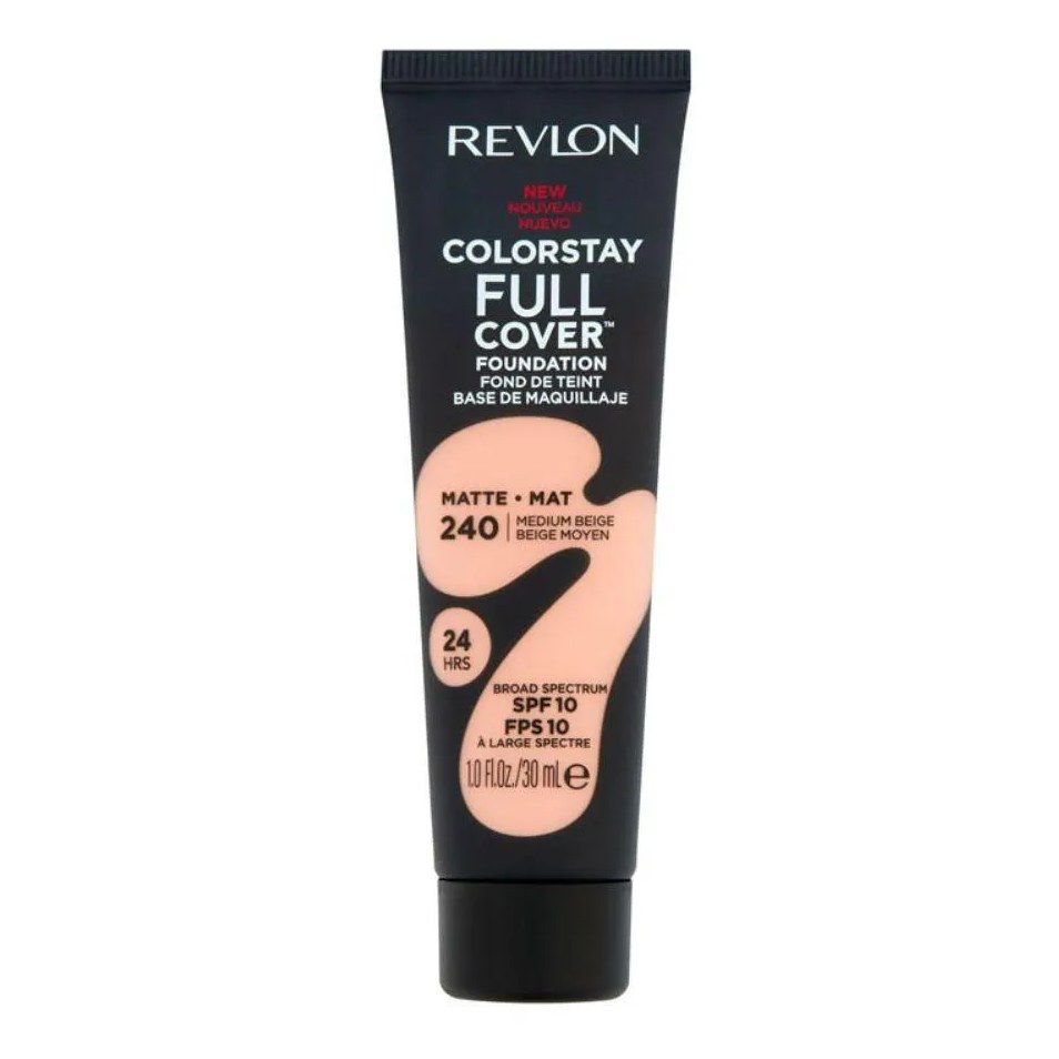 BASE LíQUIDACOLORSTAY FULL COVER MATTE MEDIUM BEIGE 240 30ML - REVLON