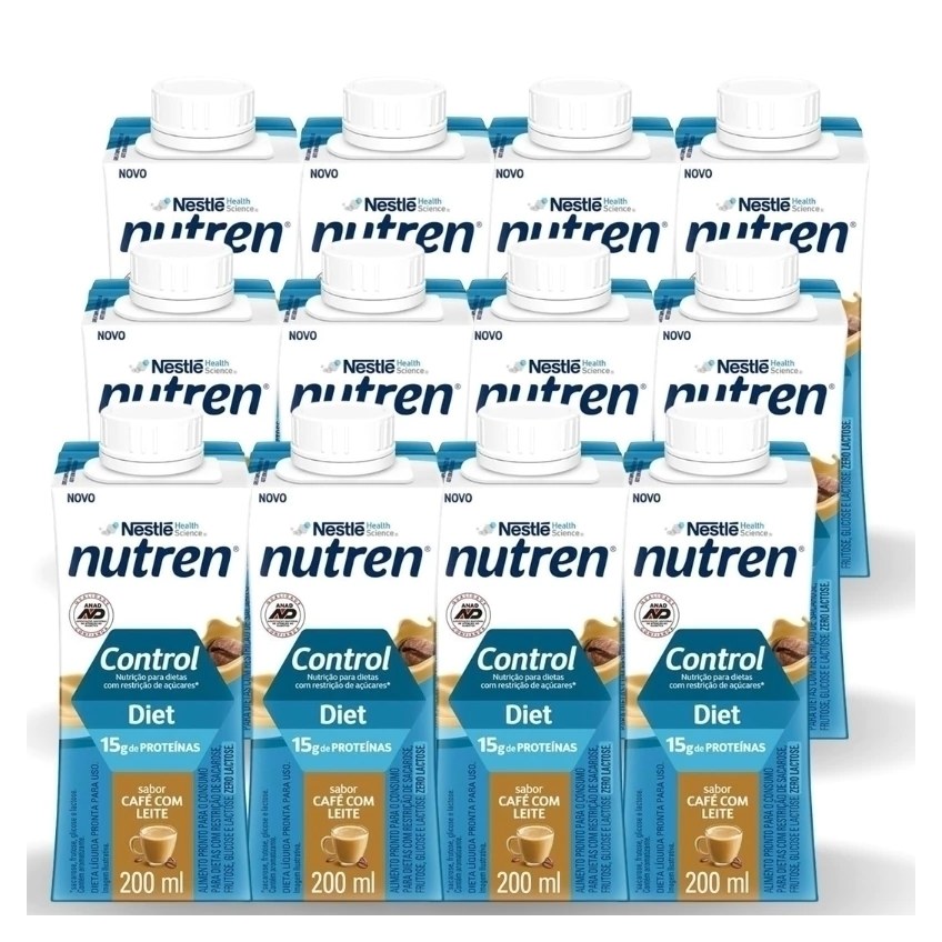 Complemento Alimentar Nutren Control Café C/ Leite 12 Unidades