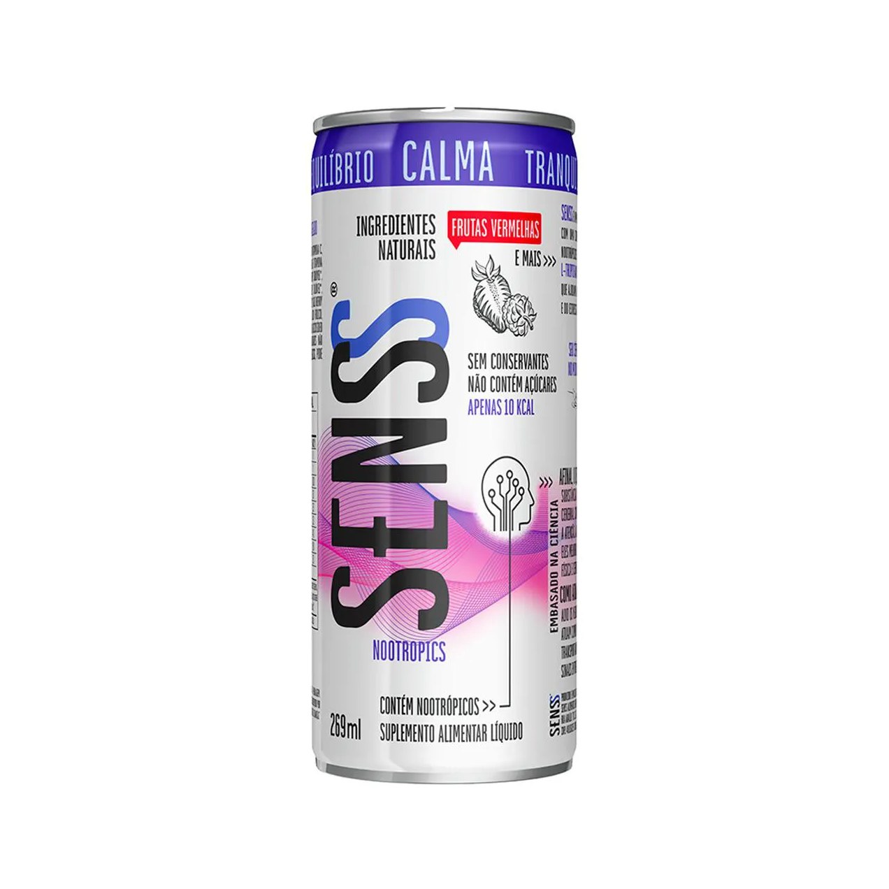 Suplemento Alimentar Líquido Senss Calma Frutas Vermelhas 269ml