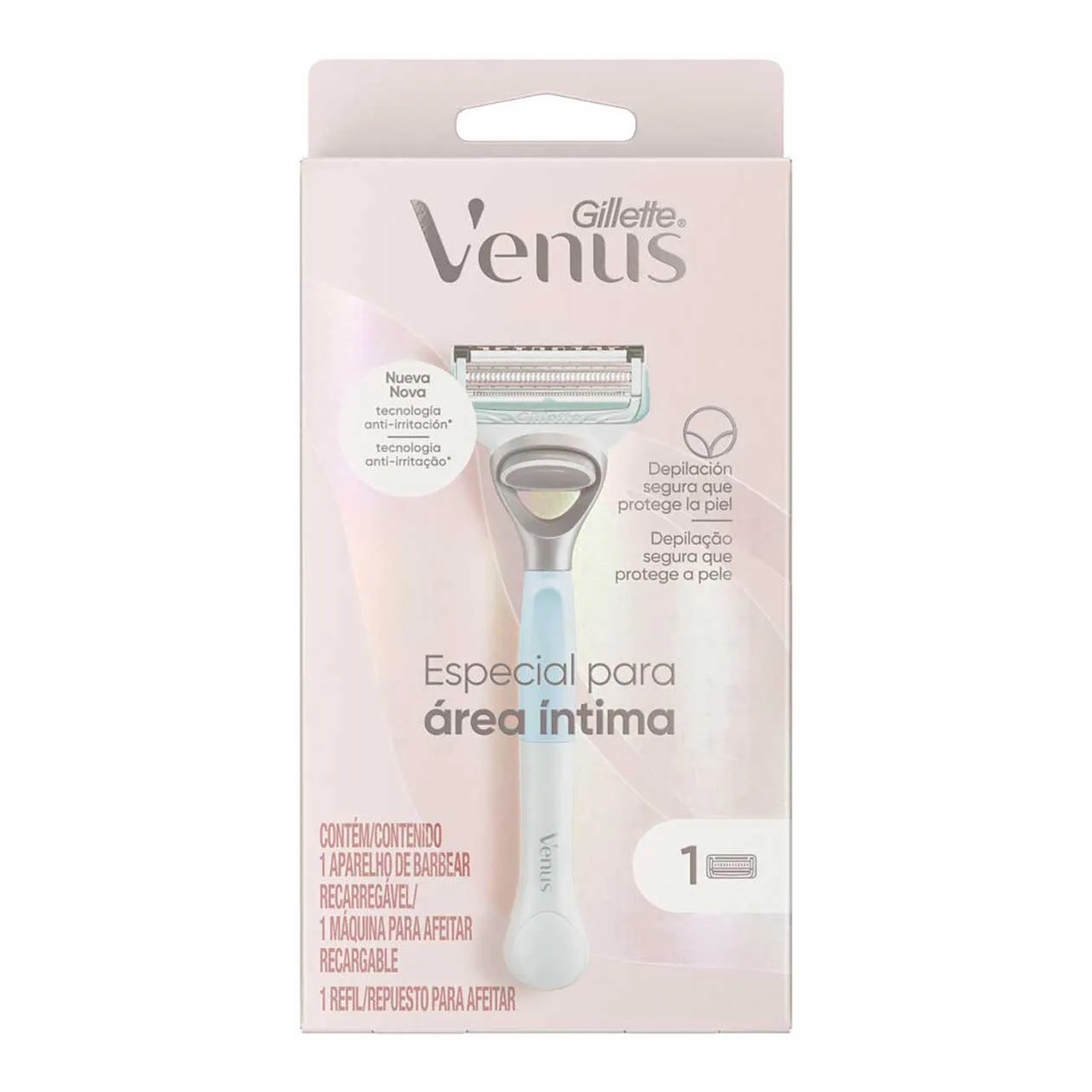 Aparelho de Depilar Recarregável Gillette Venus Especial para Área Íntima 1 Unidade