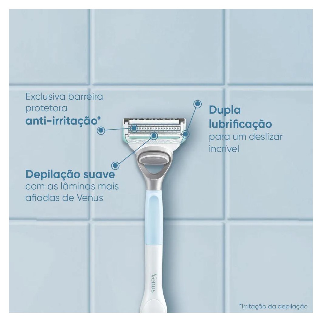 Aparelho de Depilar Recarregável Gillette Venus Especial para Área Íntima 1 Unidade