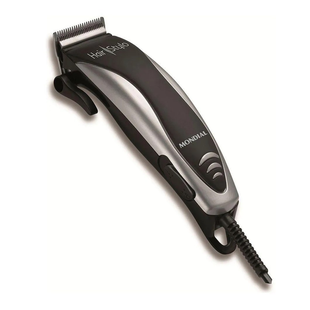 Cortador de Cabelos Mondial Hair Stylo Cr-02 127v-preto/prata 110v