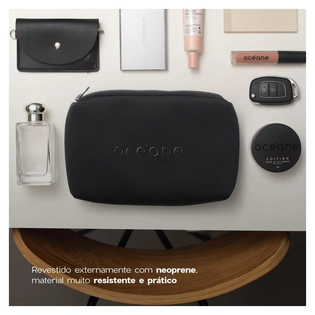 Kit Nécessaire Preto Daily Makeup + Nécessaire Preto Best Travel (2 Produtos)