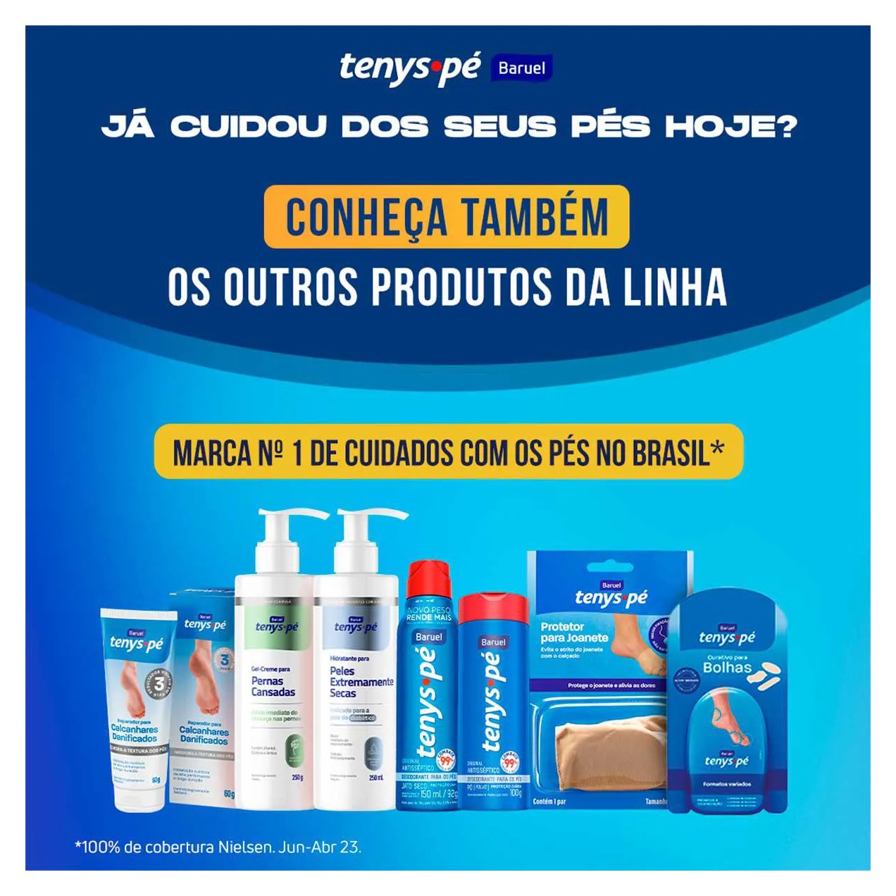 Almofada Plantar Tenys Pé Tamanho 39 - 43 com 1 Par