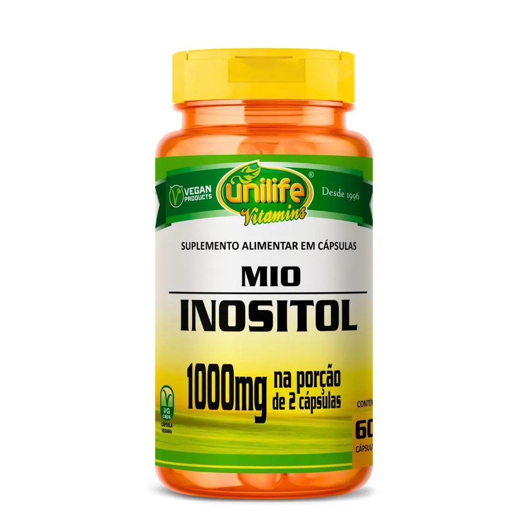 Inositol 60 cápsulas 600mg Unilife