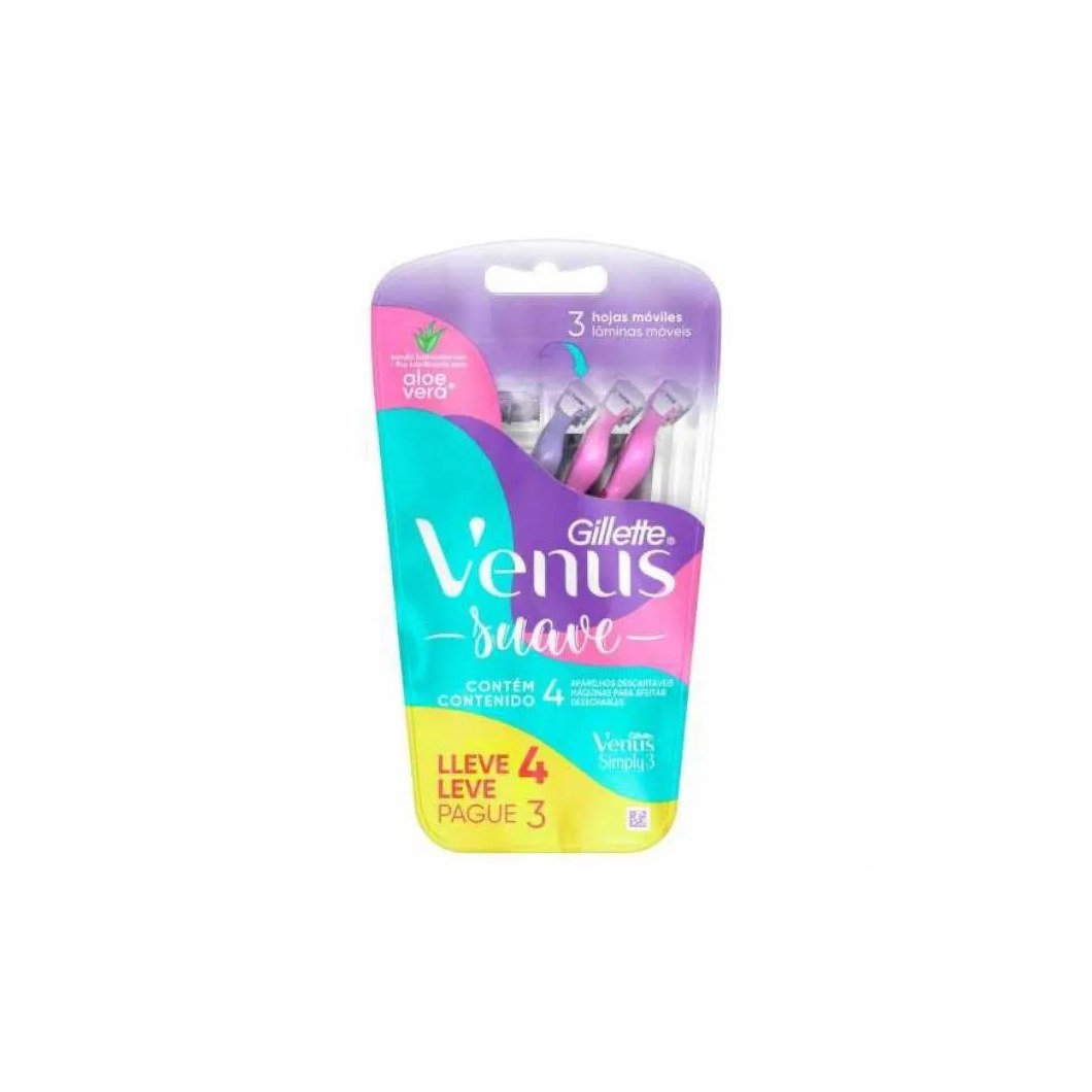 Aparelho Depilatório Gillette Venus 3 Simply Lv4 Pg3