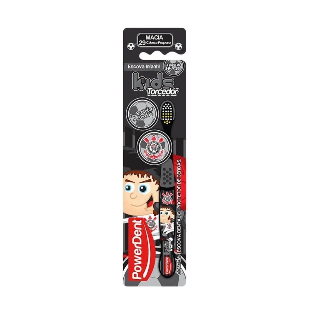 Escova Powerdent Torcedor Kids Corinthians Ref:1286
