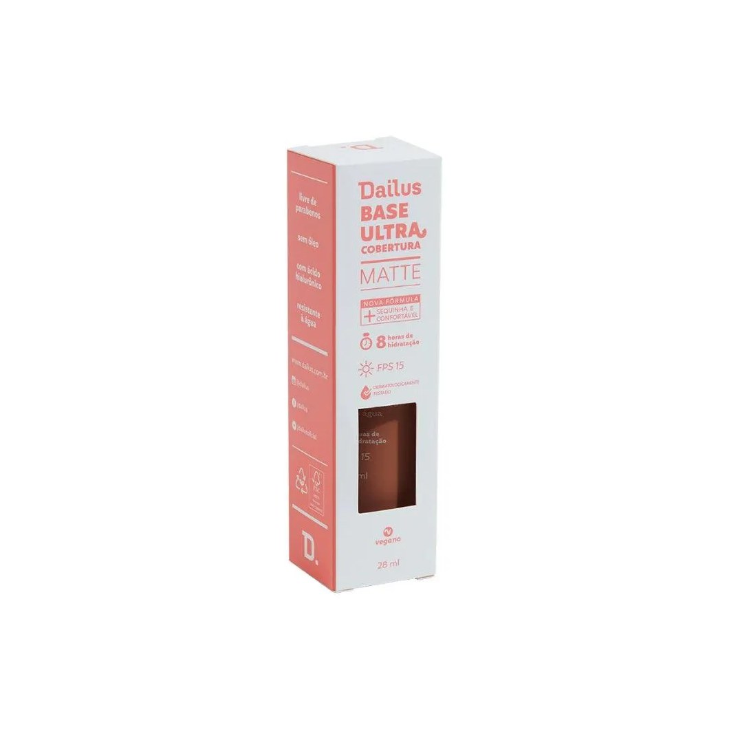 Base Facial Líquida Dailus Ultra Cobertura D10