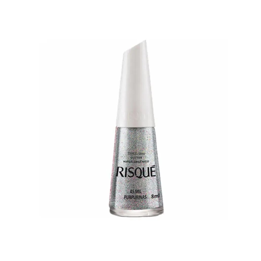 Esmalte Risque Glitter Purpurina