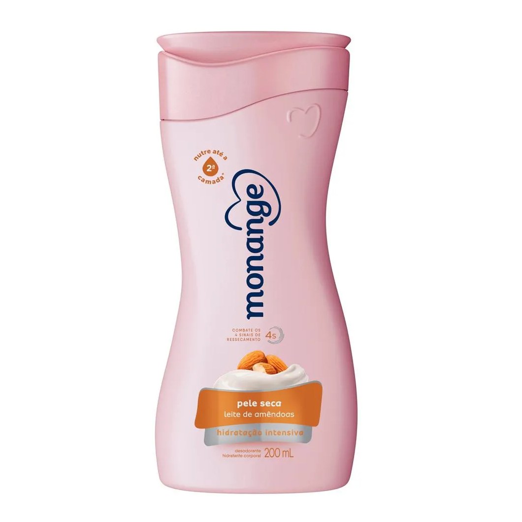 HIDRATANTE CORPORAL MONANGE LEITE DE AMêNDOAS 200ML