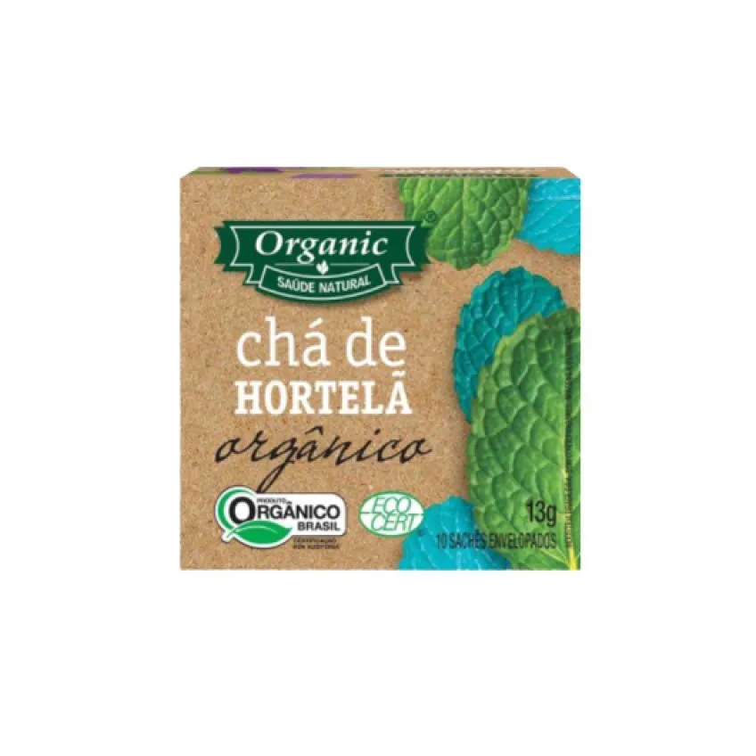 Kit 2X: Chá Orgânico De Hortelã Organic 10 Sachês