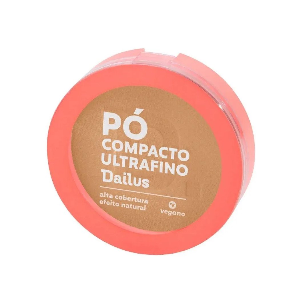 Pó Compacto Ultrafino Dailus Vegano D4 Claro