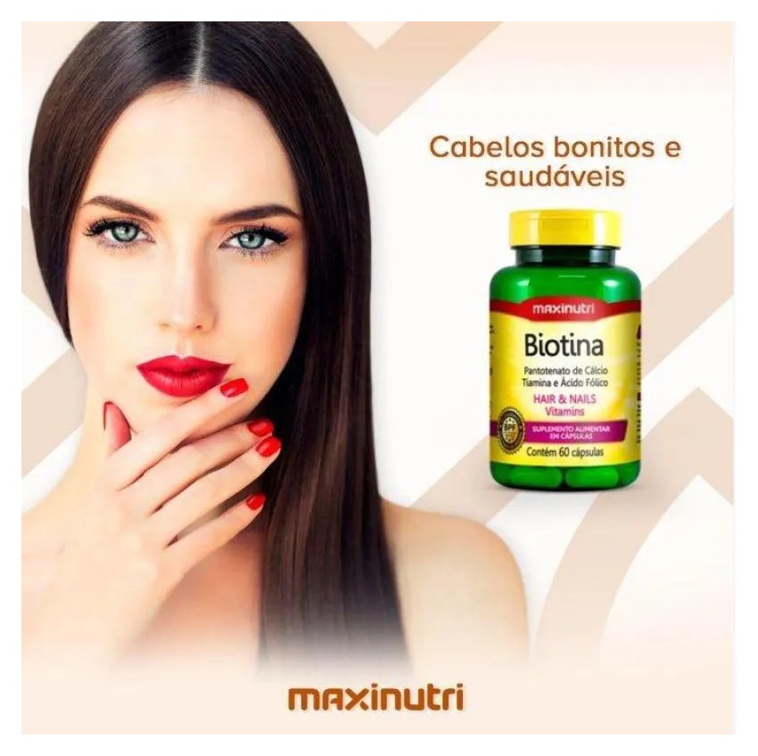 Biotina Hair Nails 60cps Maxinutri