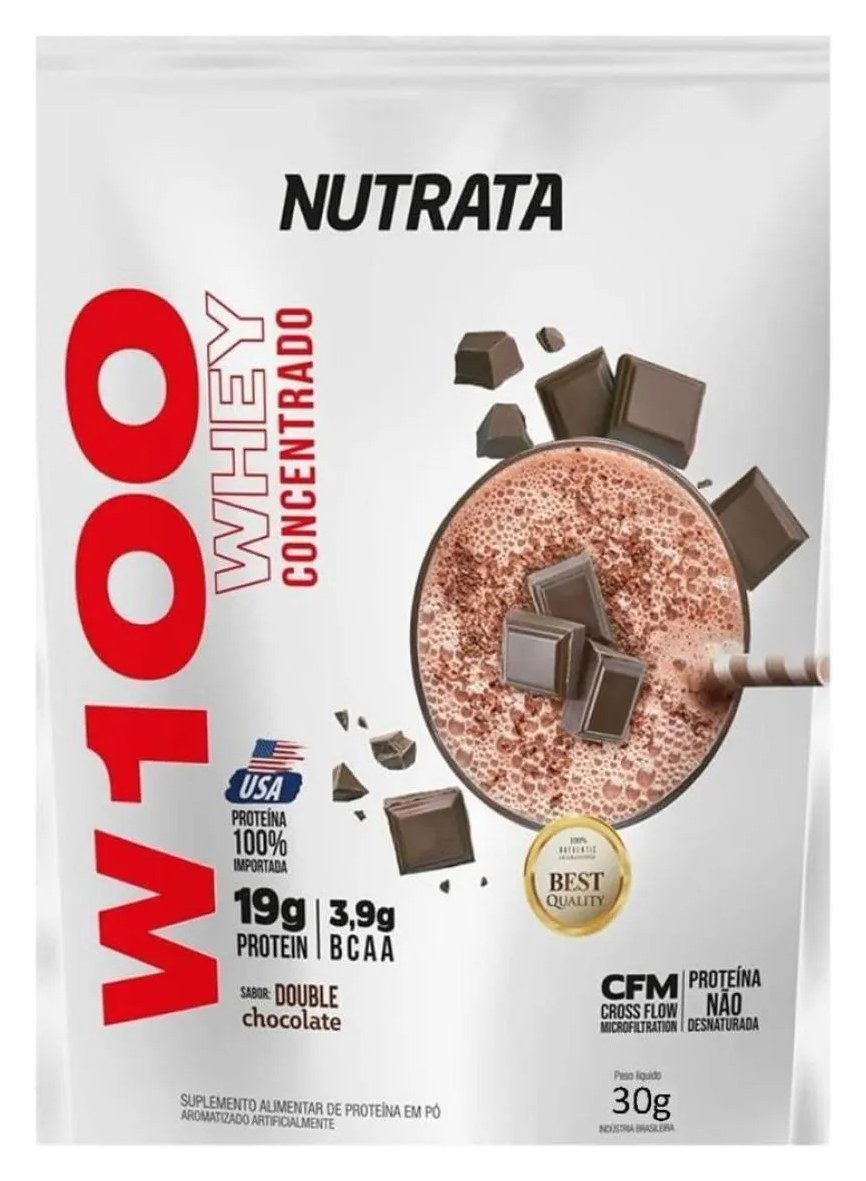 Whey W100 Nutrata Chocolate Sachê 30g