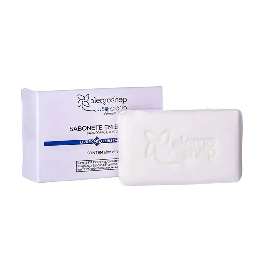 Sabonete em barra aloe vera alergoshop 100g