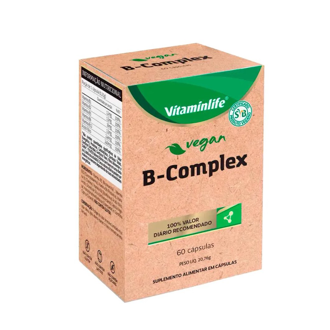 Vegan B Complex - 60 Cáps Vitaminlife