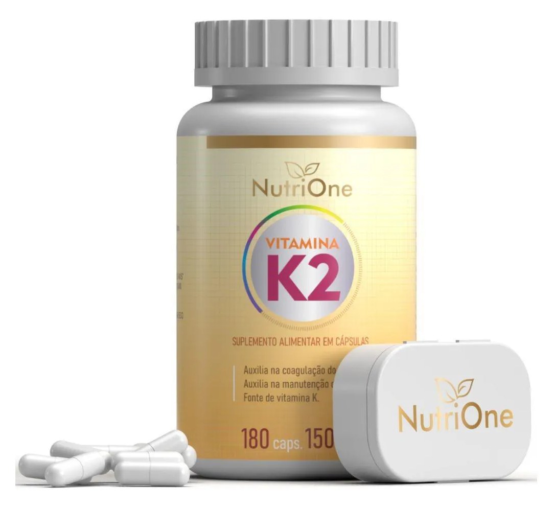 Vitamina K2 Mk7 Menaquinona 180 Capsulas 500Mg - Nutrione