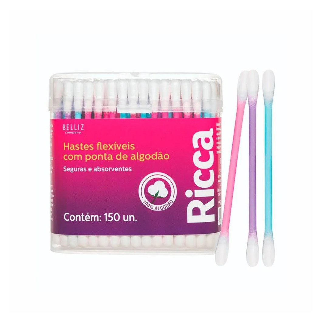 Hastes Flexíveis Ricca C/150un