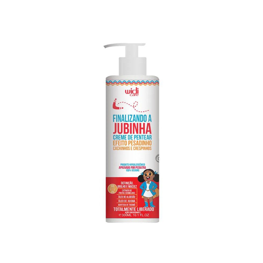 Creme de Pentear Widi Care Finalizando a Jubinha Efeito Pesadinho