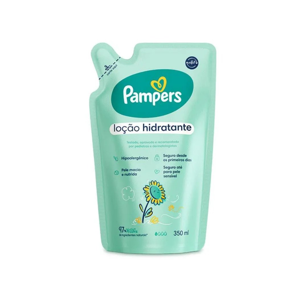 Loção Pampers Hidra Girassol Refil 350ml