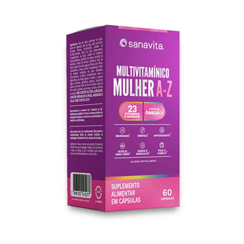 Multivitamínico Mulher A-z Frasco. 60 cápsulas