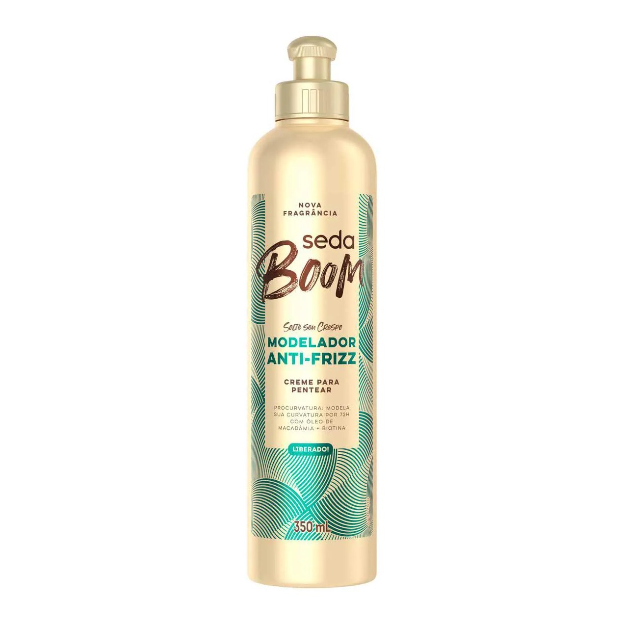 Creme de Pentear Cabelo Cacheado Seda Boom Pro Curvatura Antifrizz 350ml