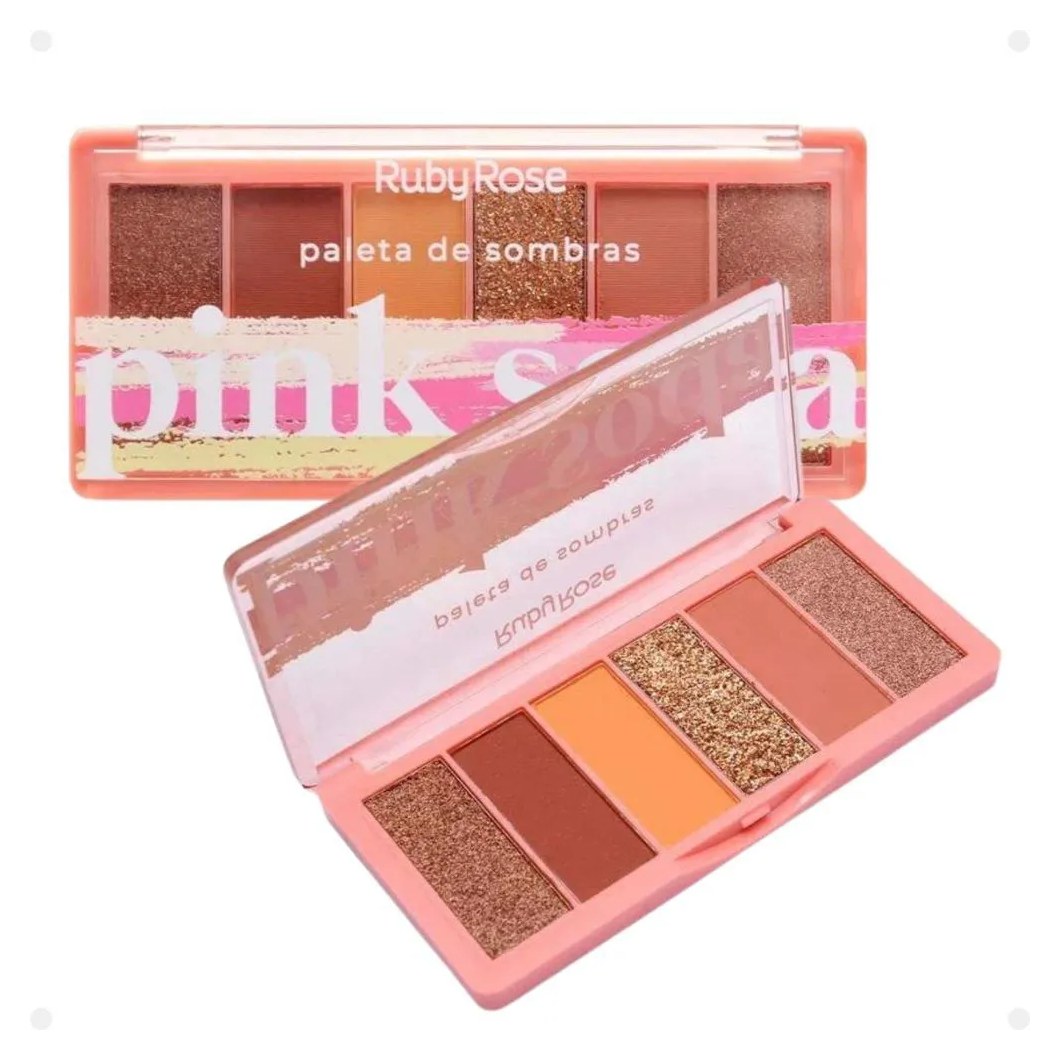 Paleta de Sombras Ruby Rose Pink Soda 12,9g