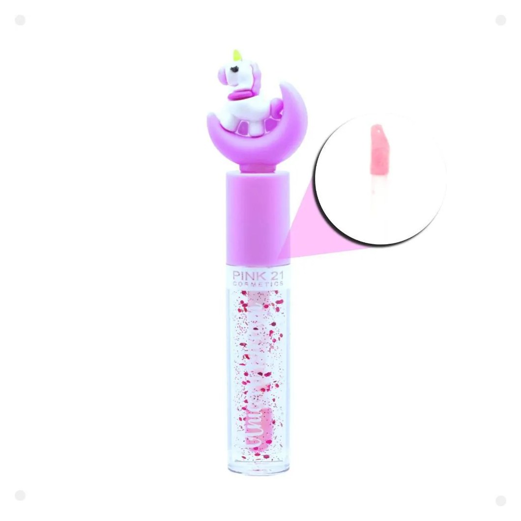 Lipgloss Mágico Pink 21 Unicorn Dream 03 4ml