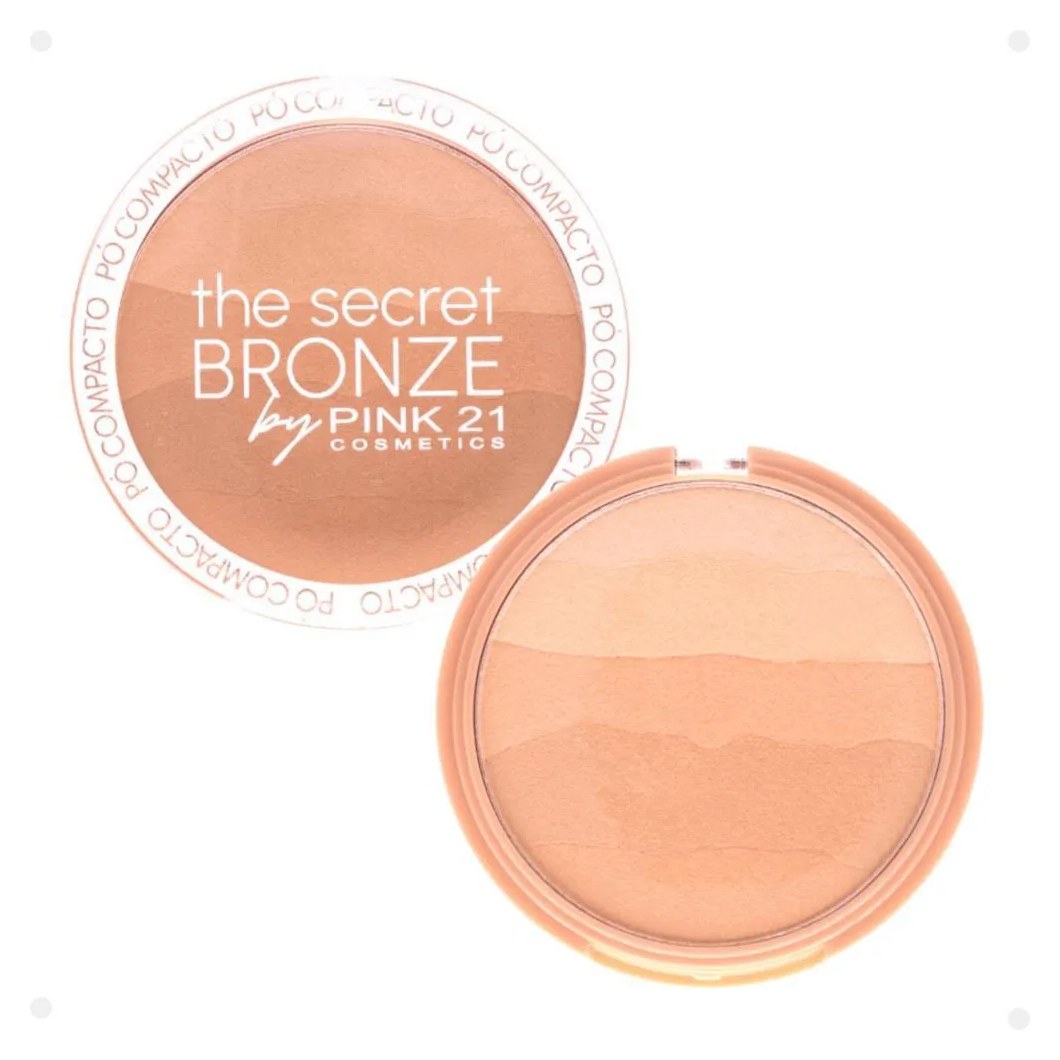 Pó Compacto Pink 21 The Secret Bronze 04