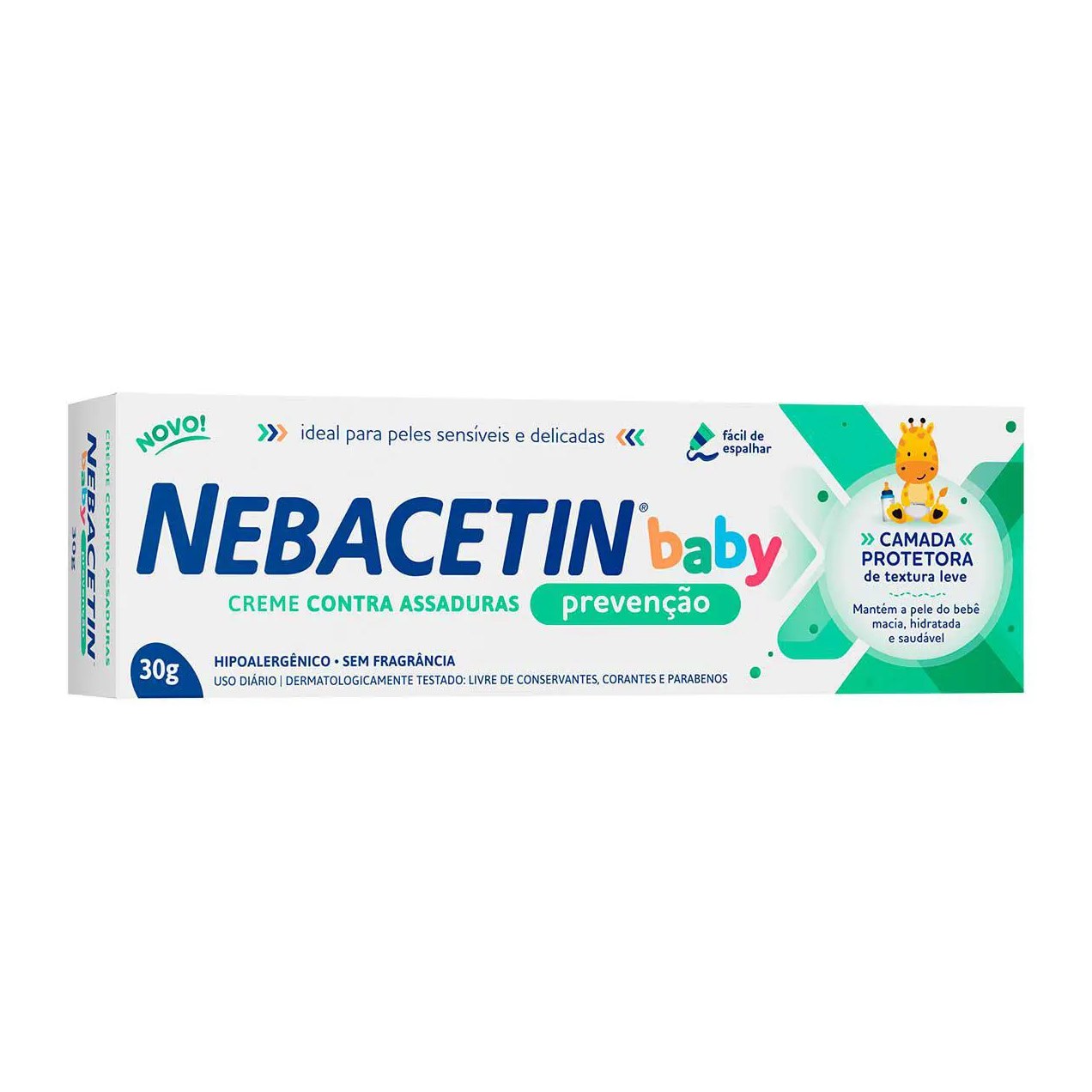 Creme para Assaduras Nebacetin Baby Prevenção 30g