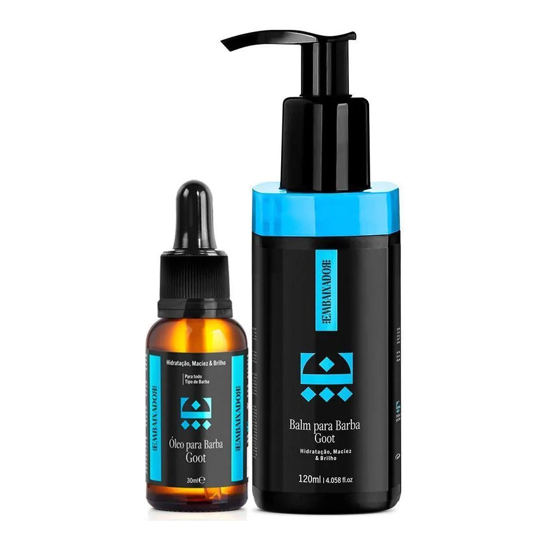 Kit 01 Óleo para Barba Goot + Balm Goot Embaixador 120ml