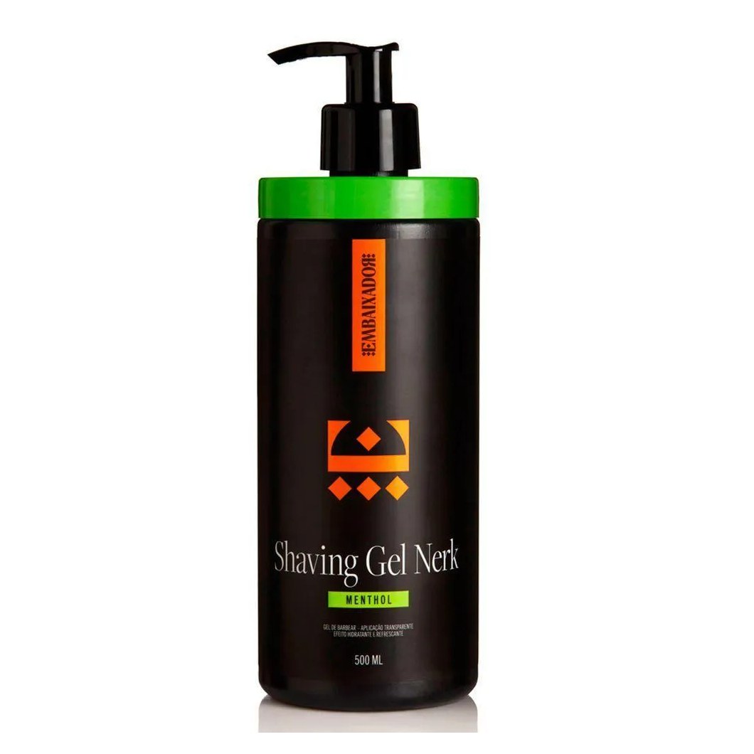 Shaving Gel Nerk Menthol + Shaving Cream Nerk Embaixador 500ml