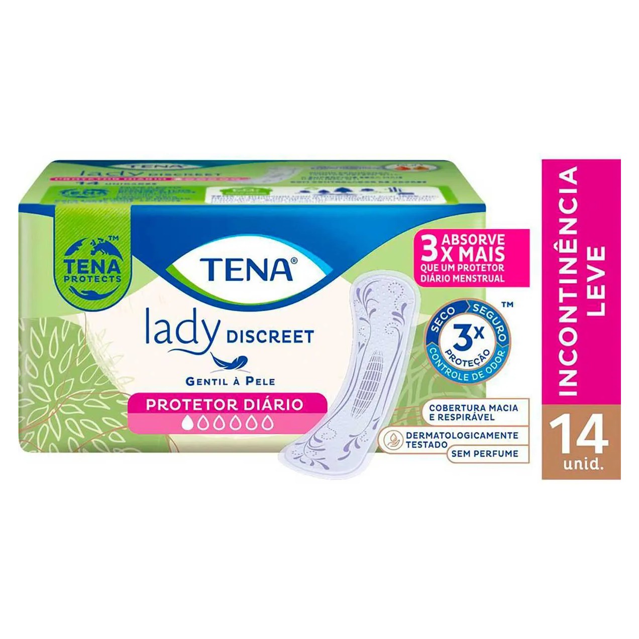 Protetor Diário Tena Lady Discreet Liner 14 unidades
