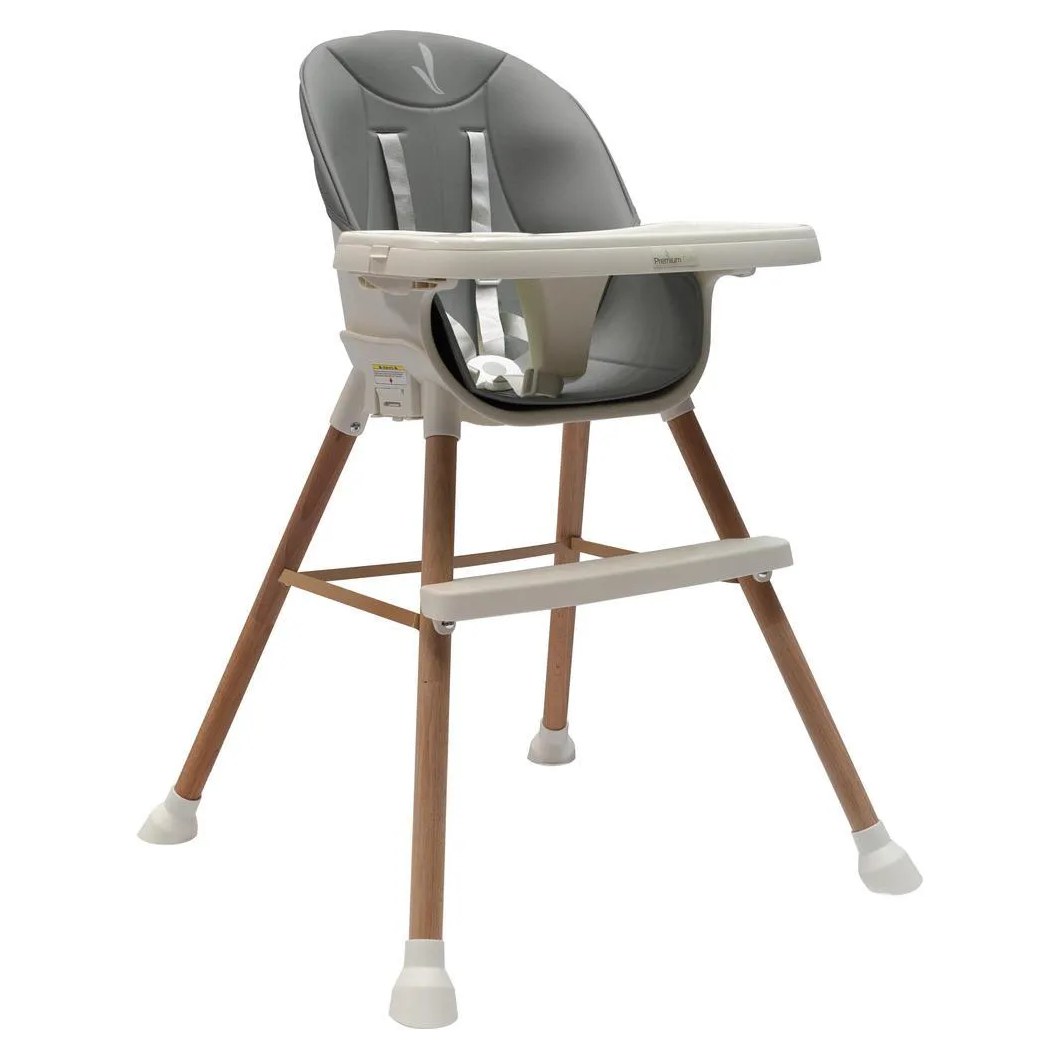 Cadeira de Alimentação Executive 5 em 1 Cinza Premium Baby