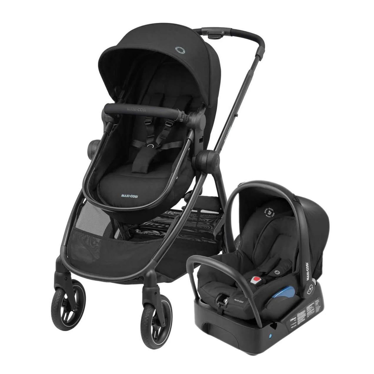 Carrinho de Bebê com Bebê Conforto Travel System Anna³ Trio Maxi-cosi Essential Black