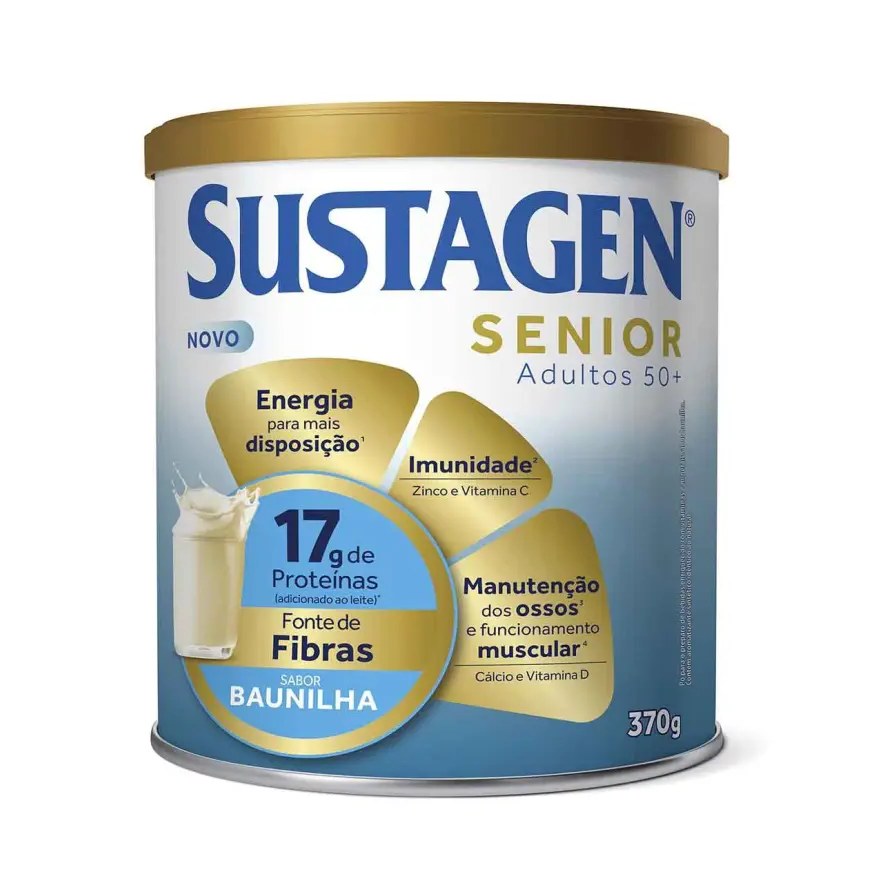 Complemento Alimentar Sustagen Senior Adultos 50+ Baunilha 370g