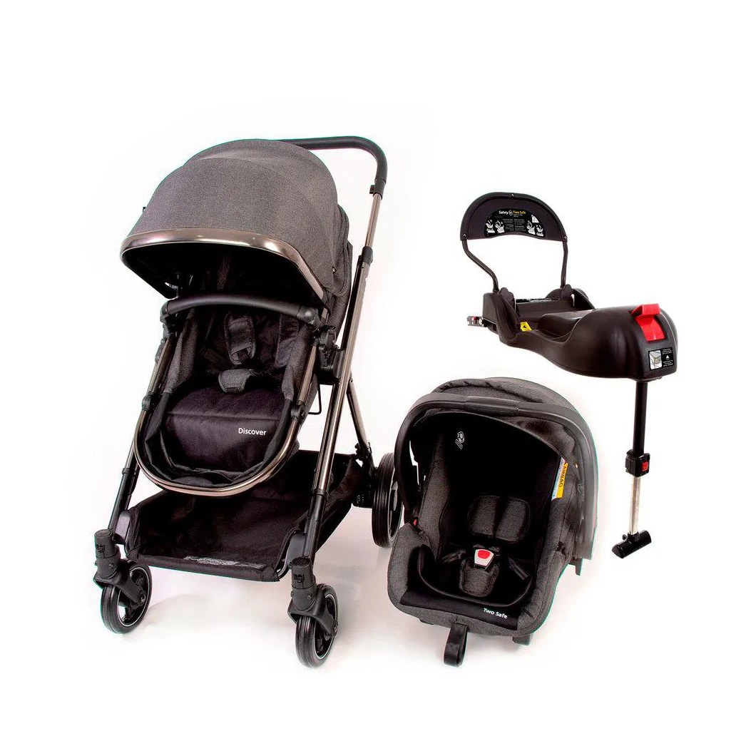 Carrinho Travel System Discover Trio Isofix Safety 1st - Grey Chrome