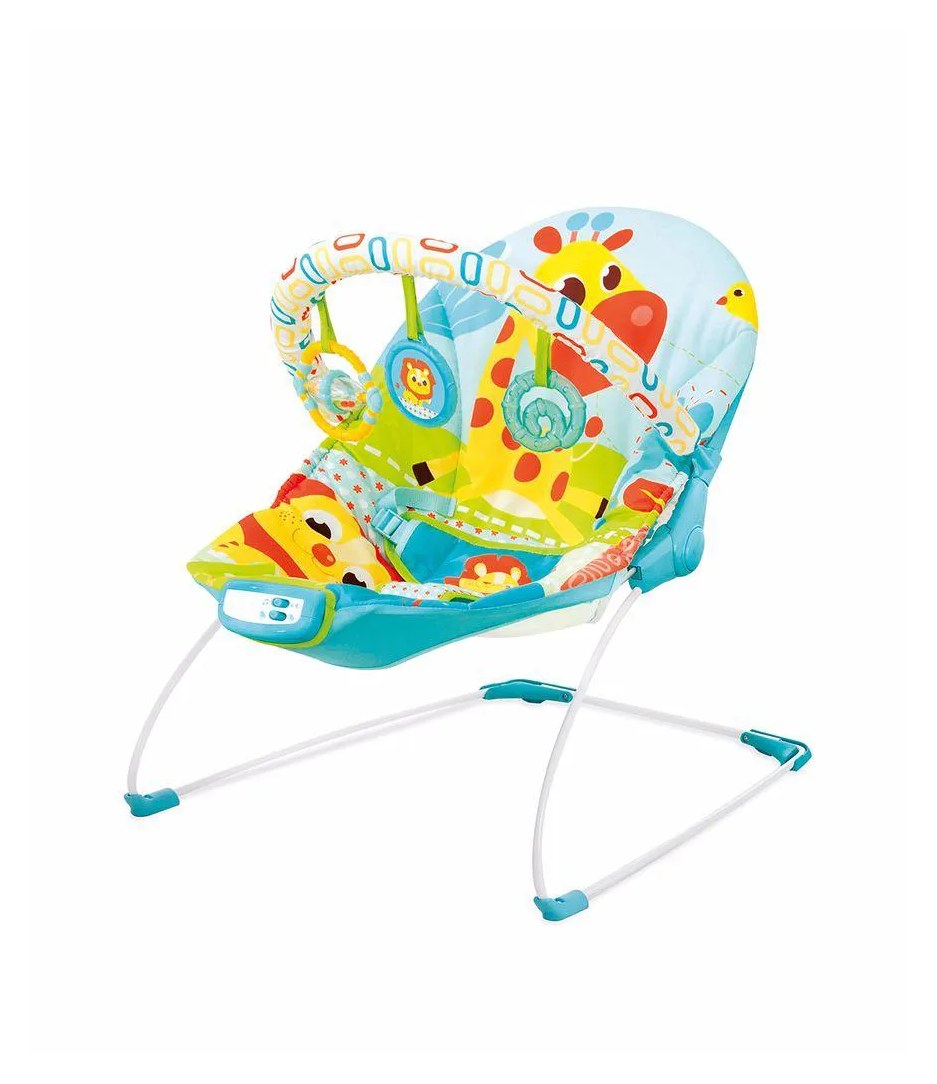 Cadeira de Descanso Sinfonia Mastela até 11,5kg Azul Girafa