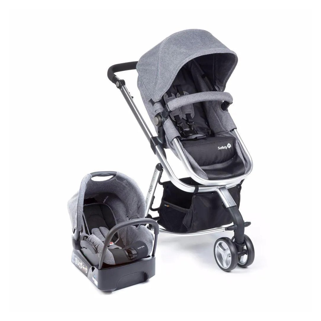 Travel System Mobi Grey Denim Silver Safety 1st