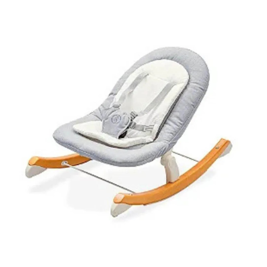 Bouncer Eternity Cinza Mescla e Branco - Singular Baby