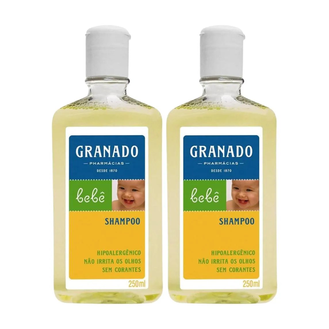 Kit C2 Shampoo Suave Brilho Hidratação Bebê 250ml Granado