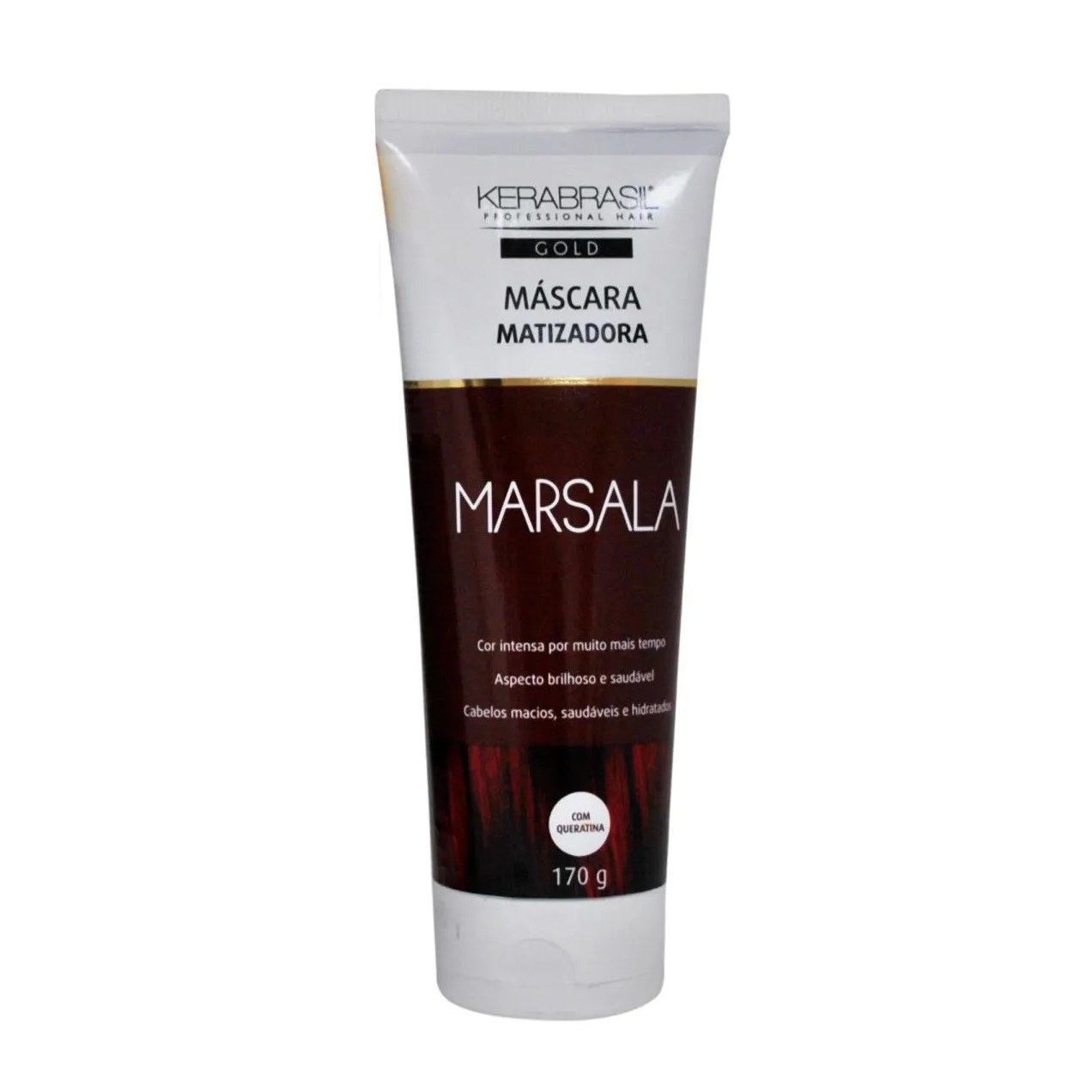 Máscara Matizadora Marsala Capilar 170g Kerabrasil